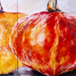 Pumpkin oilpainting on canvas 70:150 cm