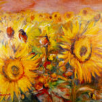 Sunflower Feelings oilpainting on canvas 130:150 cmpg